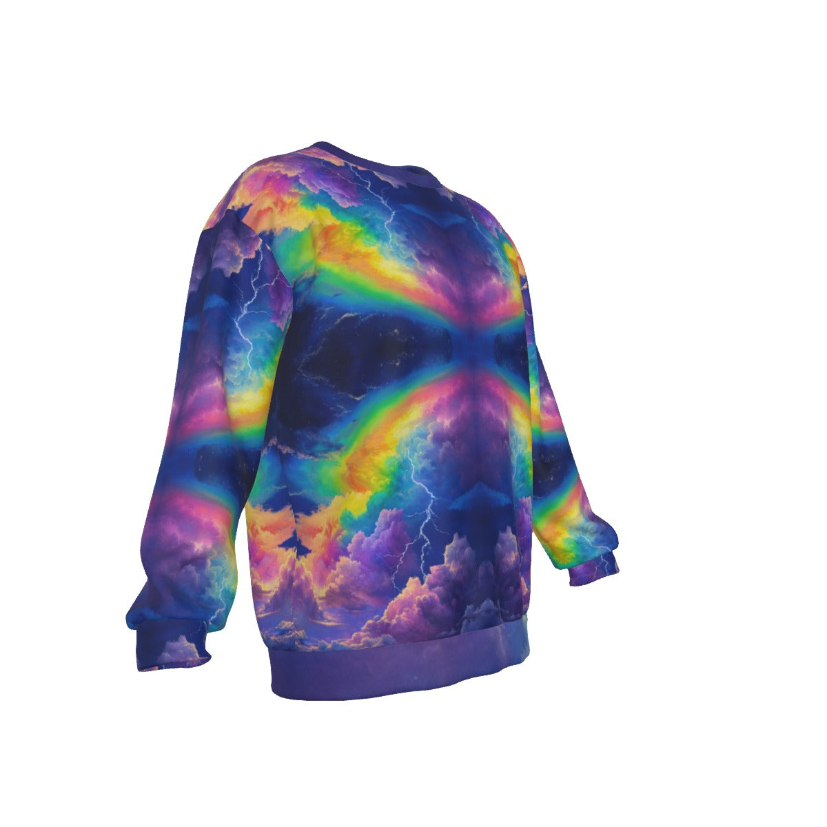 Men's Drop Shoulder Round Neck Long-Sleeved Sweatshirt