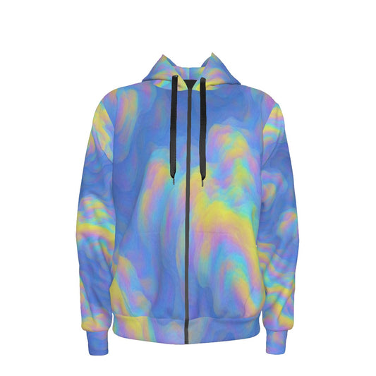 Unisex Zipper Hoodie With Black Lining