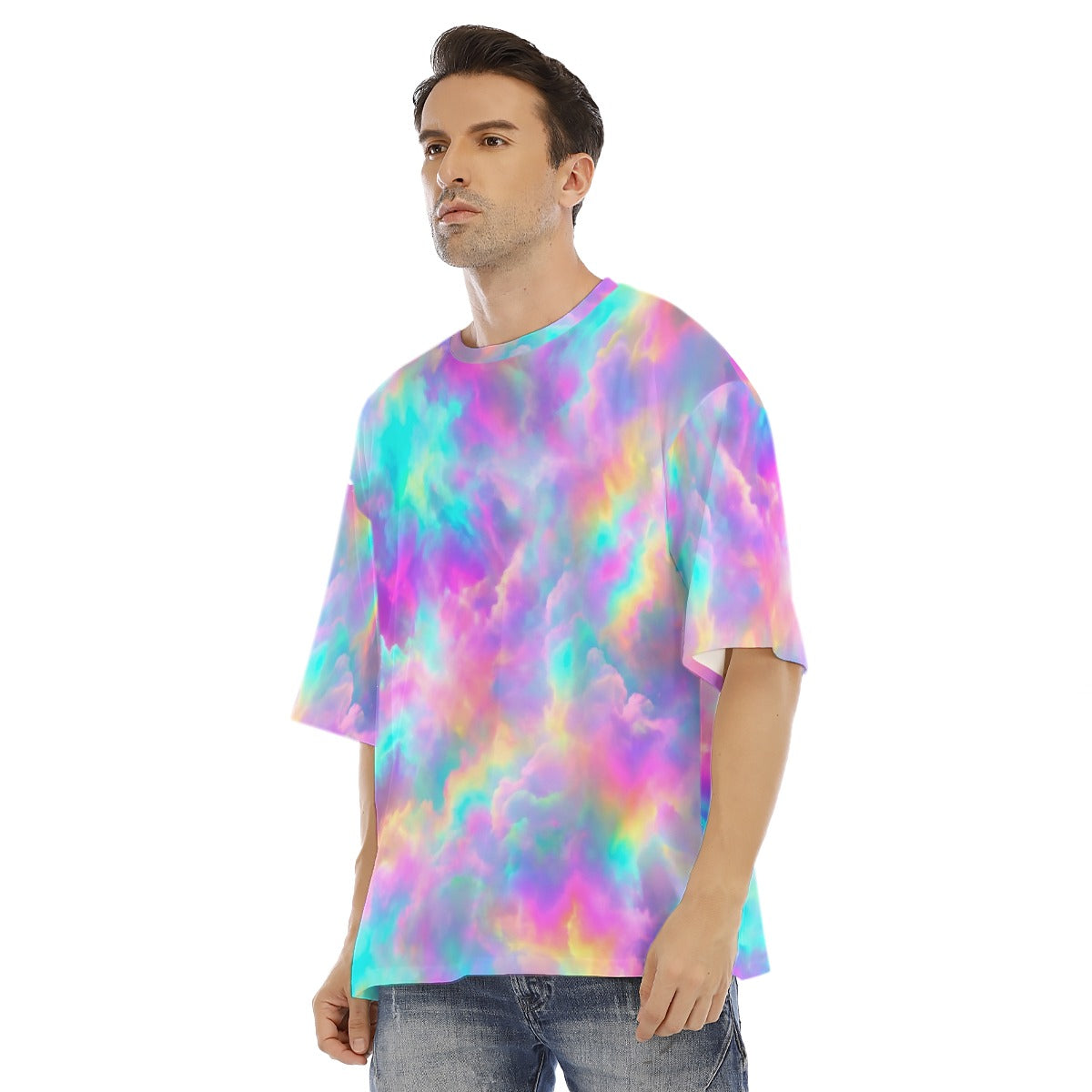 Men's Drop Shoulder T-shirt With Short Sleeve