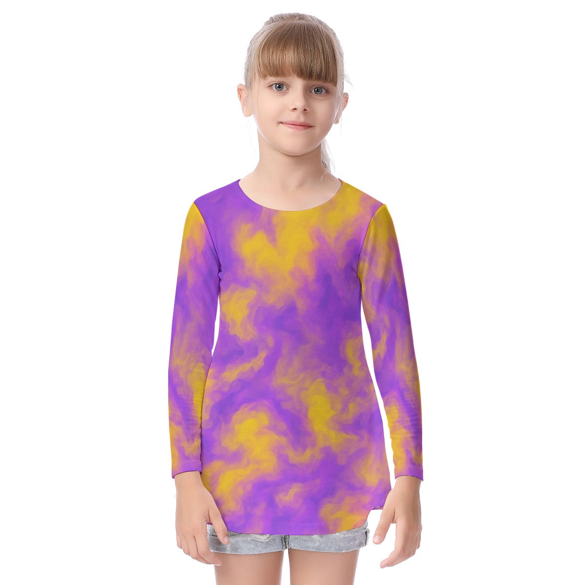 Unisex Kid's Long Sleeve O-neck T-shirt