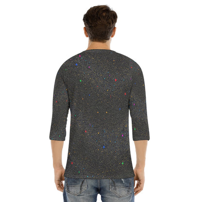 Men's Bracelet Sleeve T-shirt With Button Closure - view 4