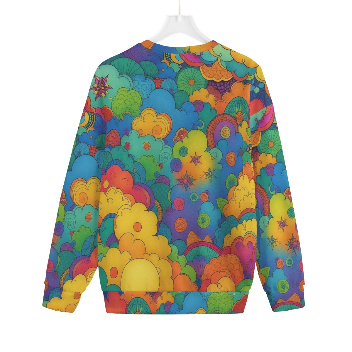 Unisex Drop-shoulder Knitted Fleece Sweater - view 2