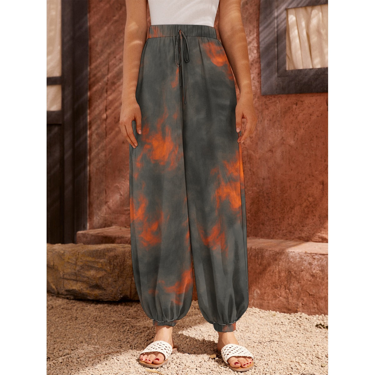 Women's Carrot Pants with Pockets