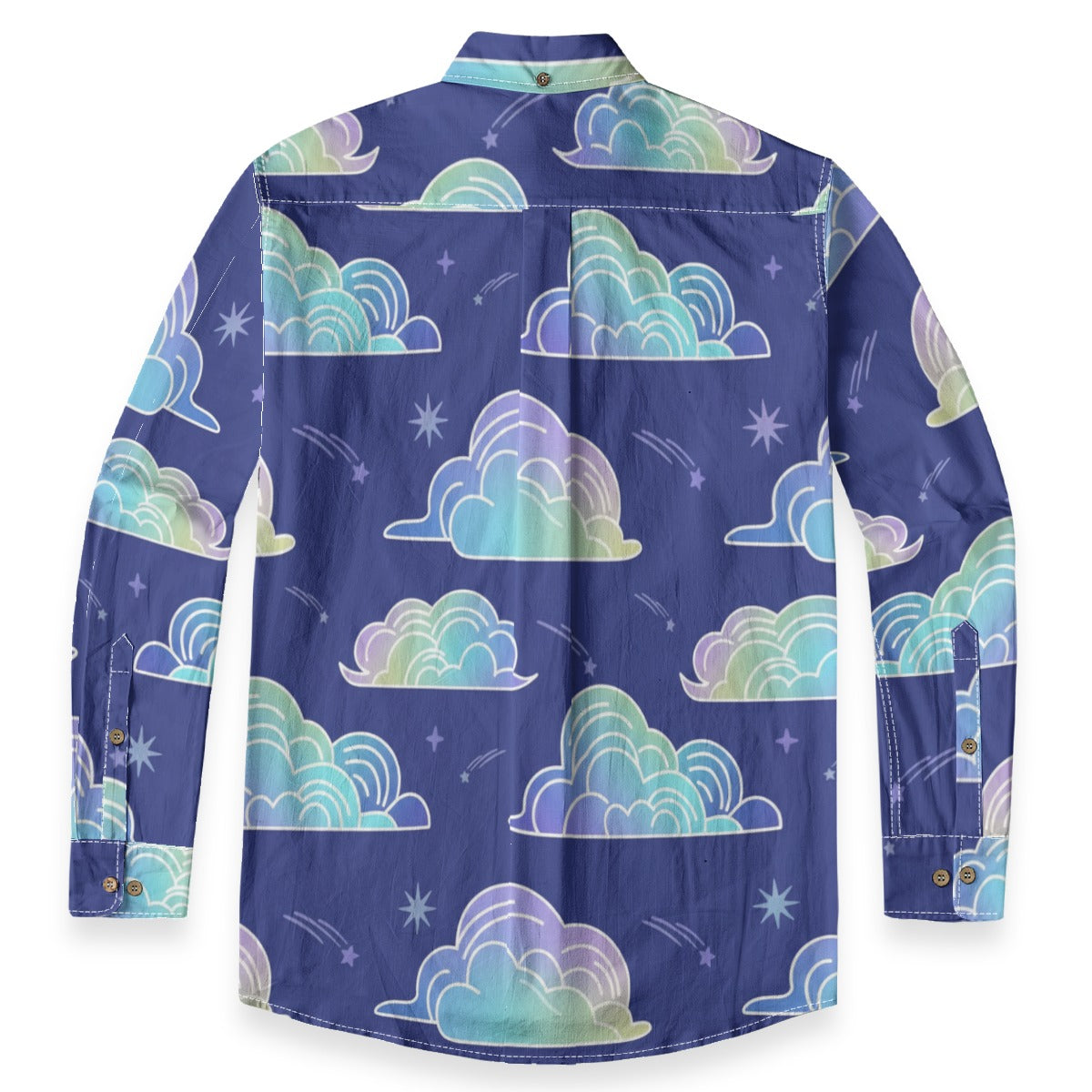 Men's Casual Lapel Long Sleeve Shirt|125GSM Cotton