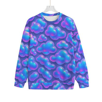 Unisex Drop-shoulder Knitted Fleece Sweater - view 1