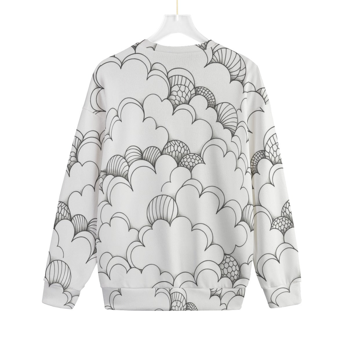 Unisex Drop-shoulder Knitted Fleece Sweater - view 2