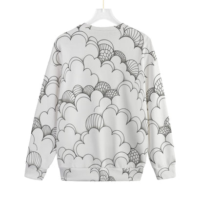 Unisex Drop-shoulder Knitted Fleece Sweater - view 2