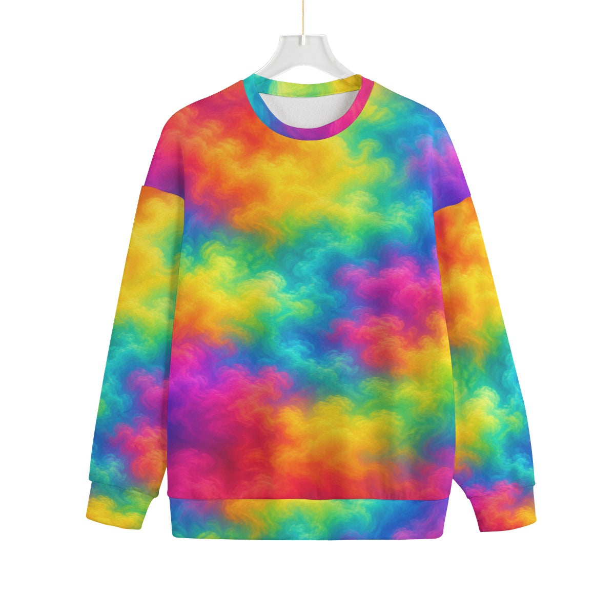 Unisex Drop-shoulder Knitted Fleece Sweater - view 1