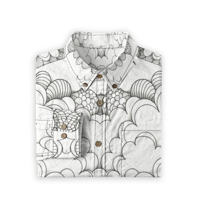 Men's Casual Lapel Long Sleeve Shirt|125GSM Cotton