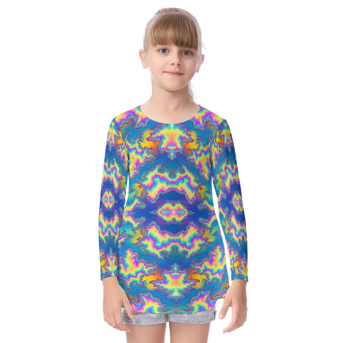Unisex Kid's Long Sleeve O-neck T-shirt