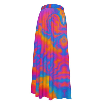 Women's Maxi Chiffon Skirts With Lining