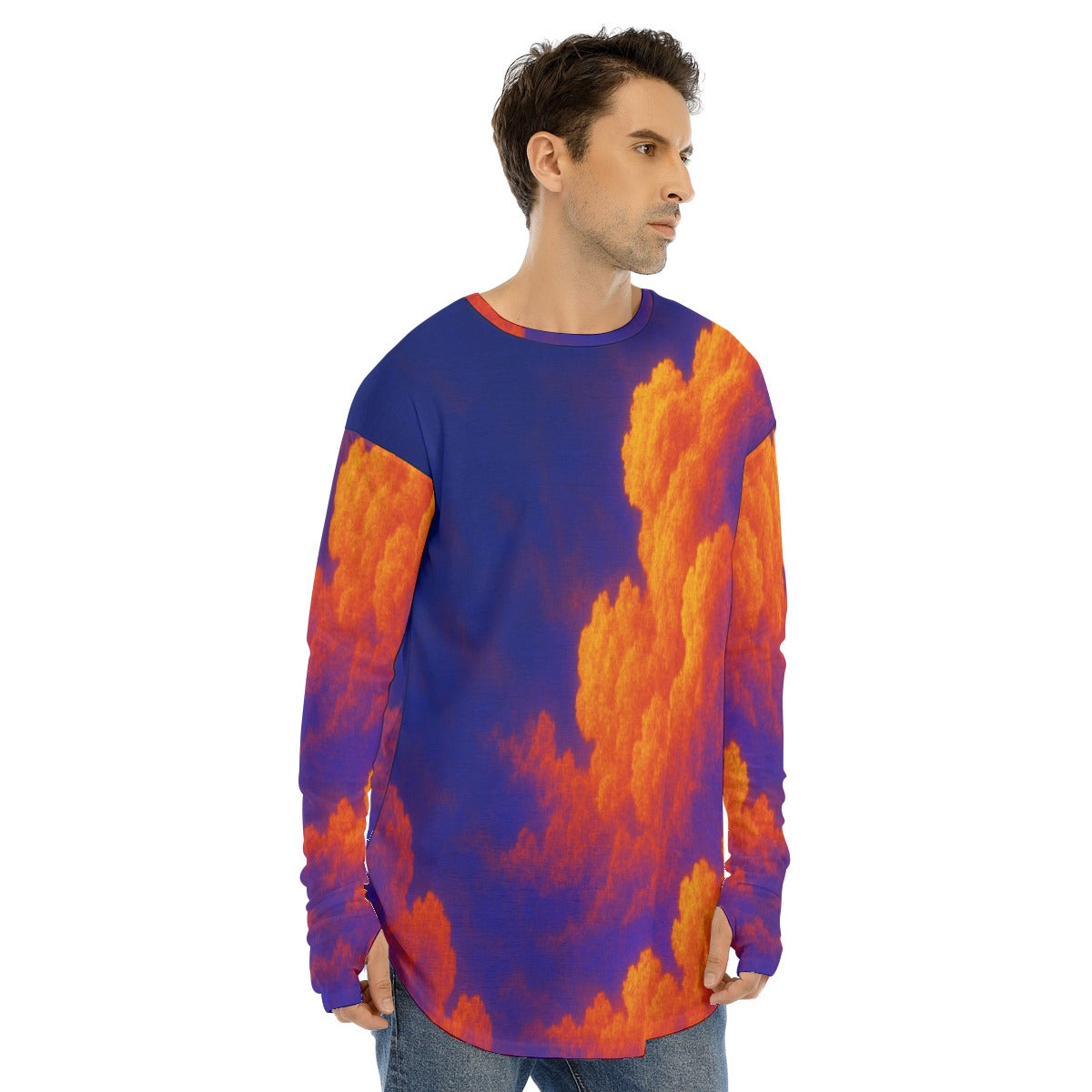 Men's Fingerless Long Sleeve T-shirt