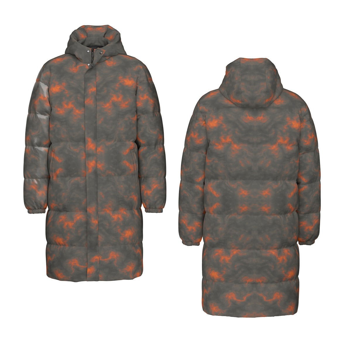 Unisex Long Down Jacket