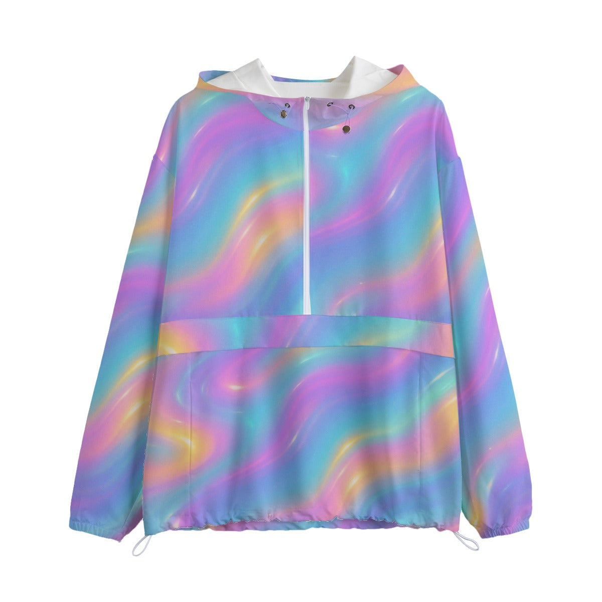 Unisex Pullover Jacket With Zipper Closure