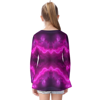 Unisex Kid's Long Sleeve O-neck T-shirt