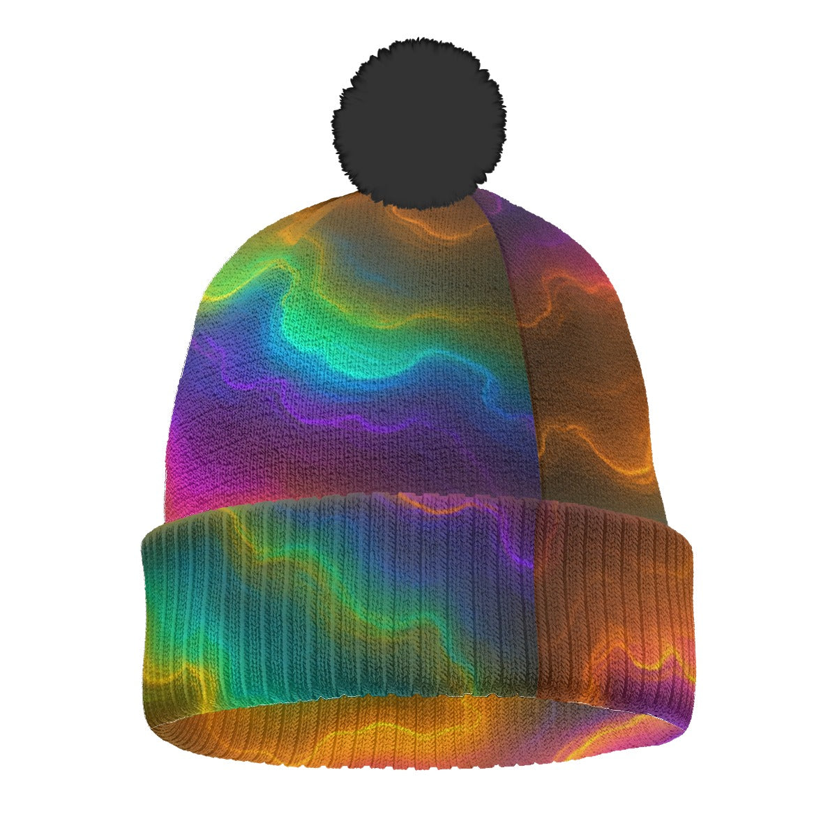 Unisex Knitted Hat With Pom-Pom
