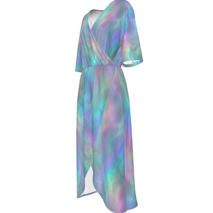 Women's Short Sleeve V-neck Dress
