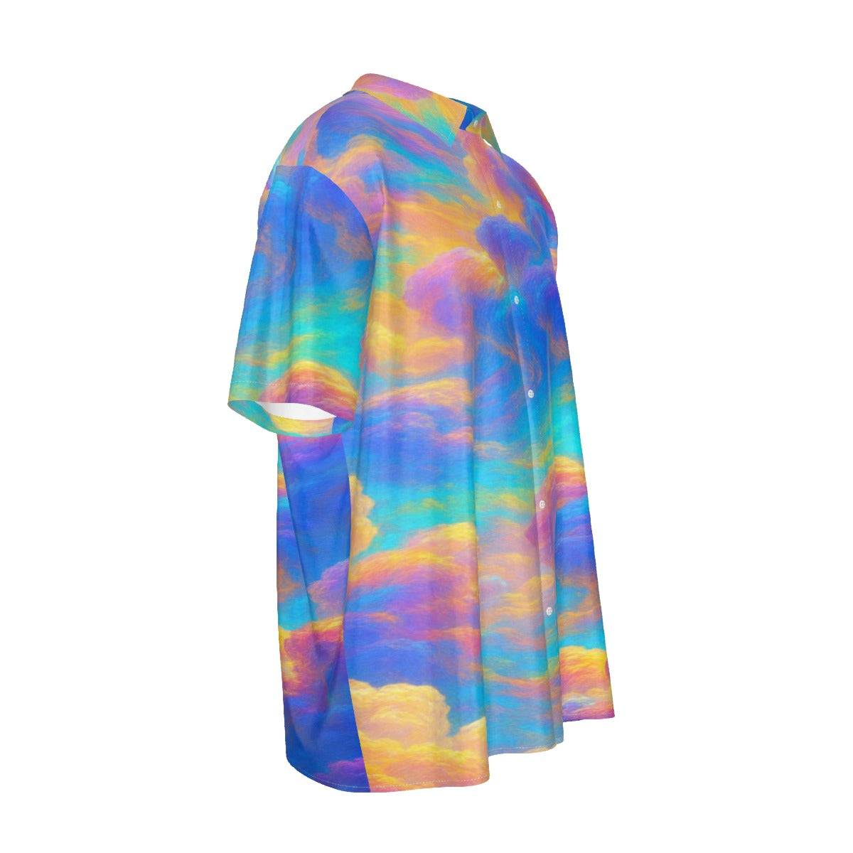 Men's Imitation Silk Short-Sleeved Shirt