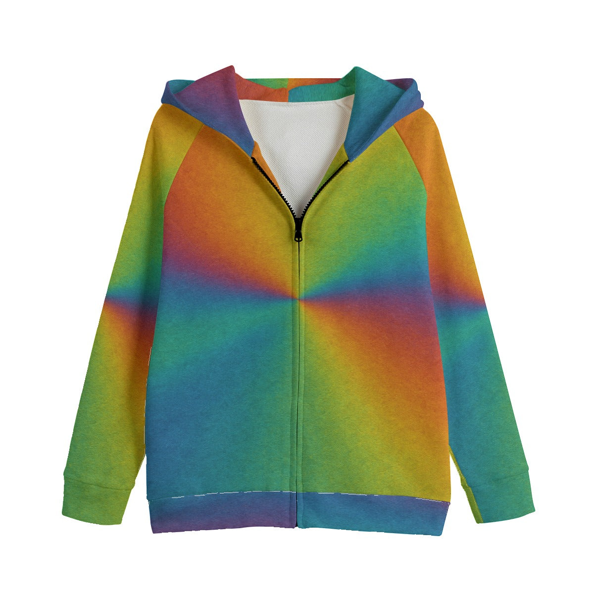 Unisex Kid's Zip Up Raglan Sleeve Hoodie | 310GSM Cotton