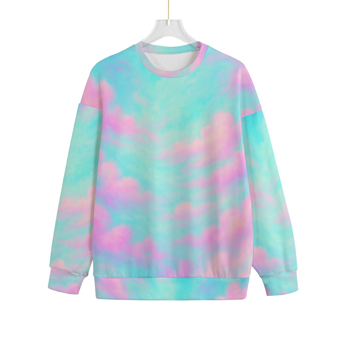 Unisex Drop-shoulder Knitted Fleece Sweater - view 1