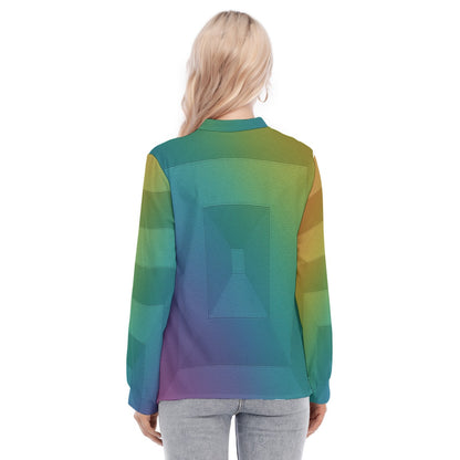 Women's Long Sleeve Blouse With Button Closure
