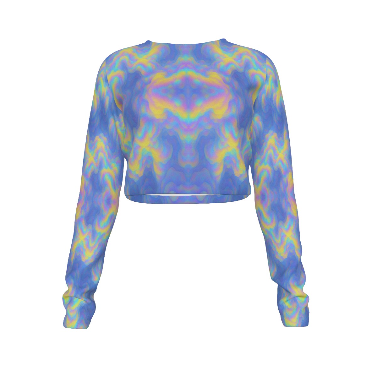 Women's Round Neck Crop Top T-Shirt