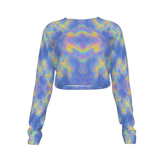 Women's Round Neck Crop Top T-Shirt