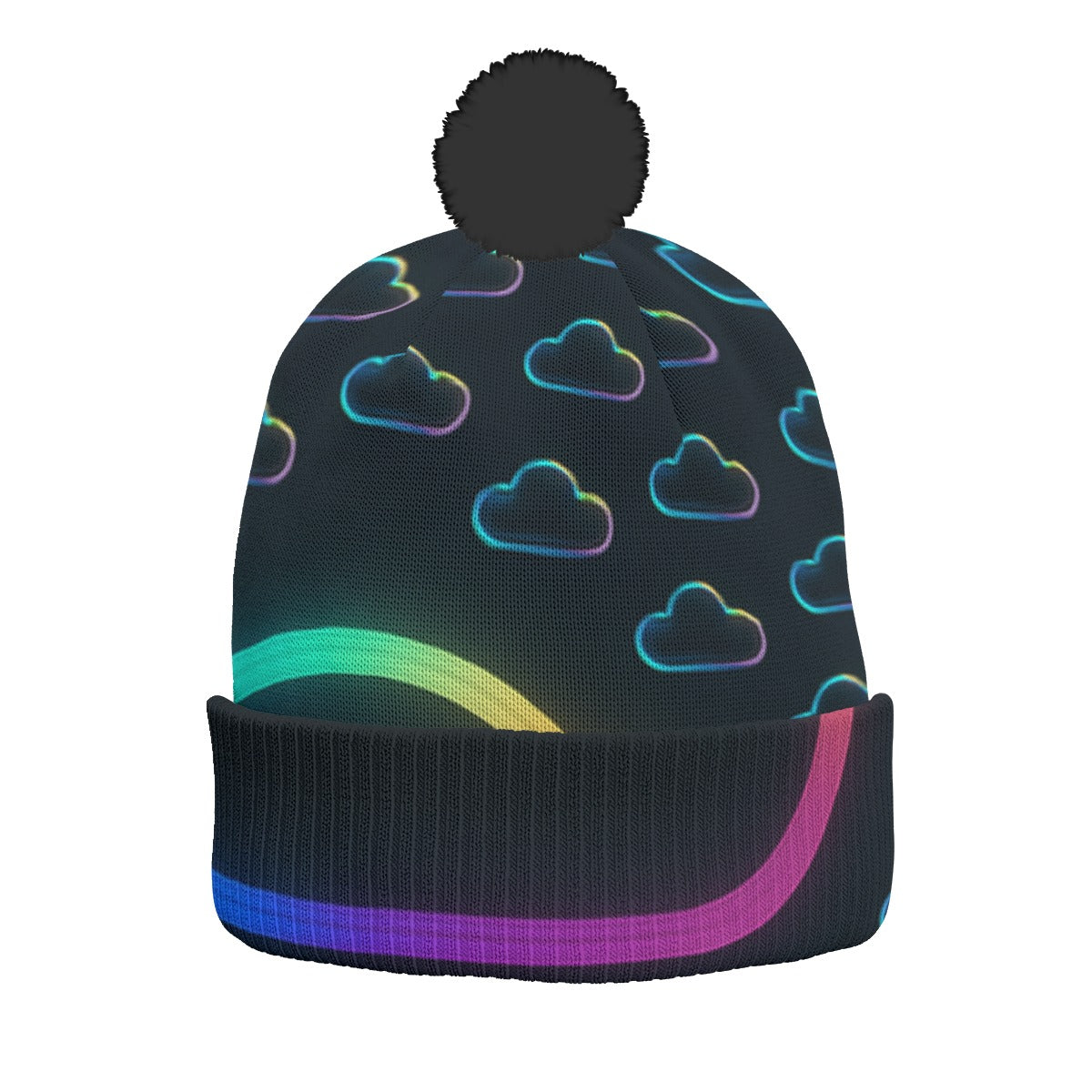 Unisex Knitted Hat With Pom-Pom