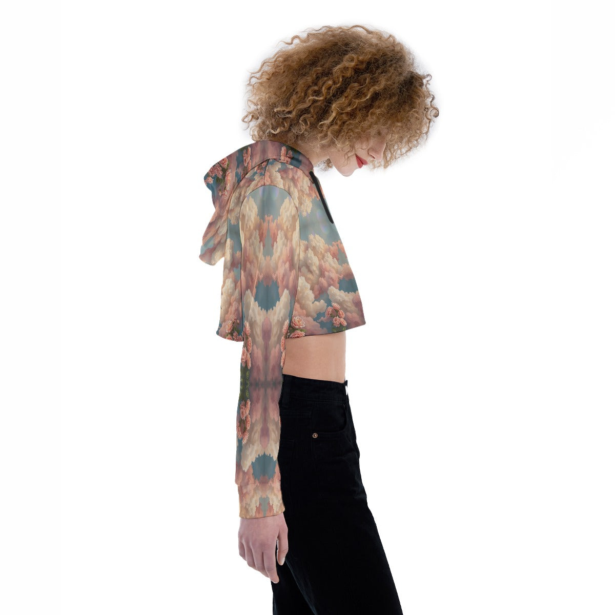 Women's Crop Top Hoodie