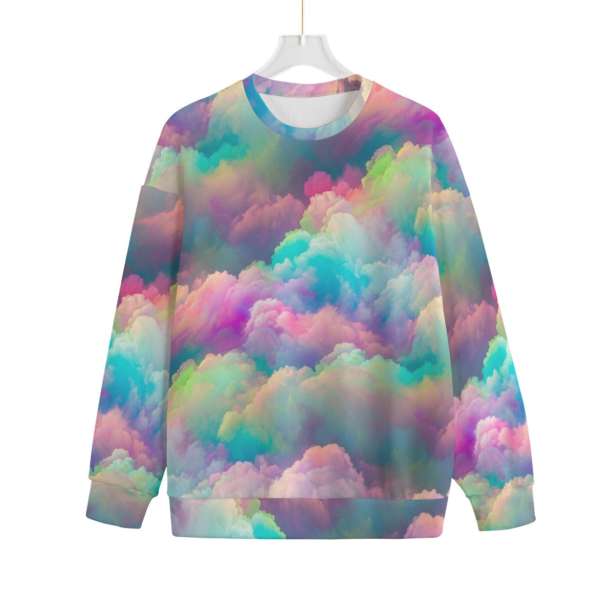 Unisex Drop-shoulder Knitted Fleece Sweater - view 1