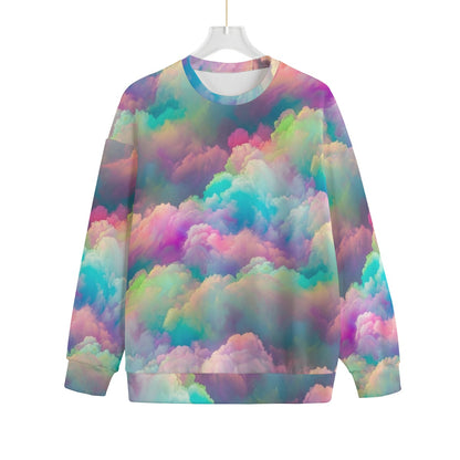 Unisex Drop-shoulder Knitted Fleece Sweater - view 1