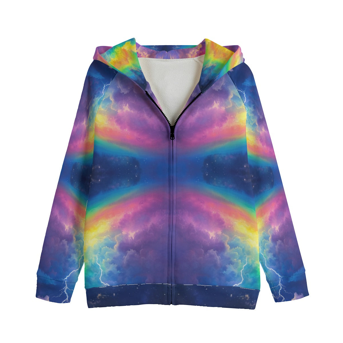 Unisex Kid's Zip Up Raglan Sleeve Hoodie | 310GSM Cotton