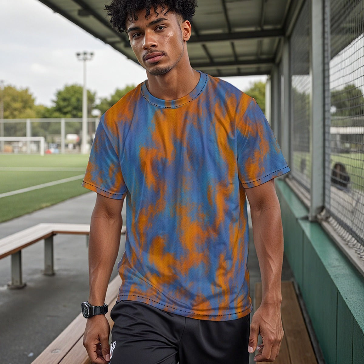 Unisex Drop Shoulder Crew Neck T-Shirt