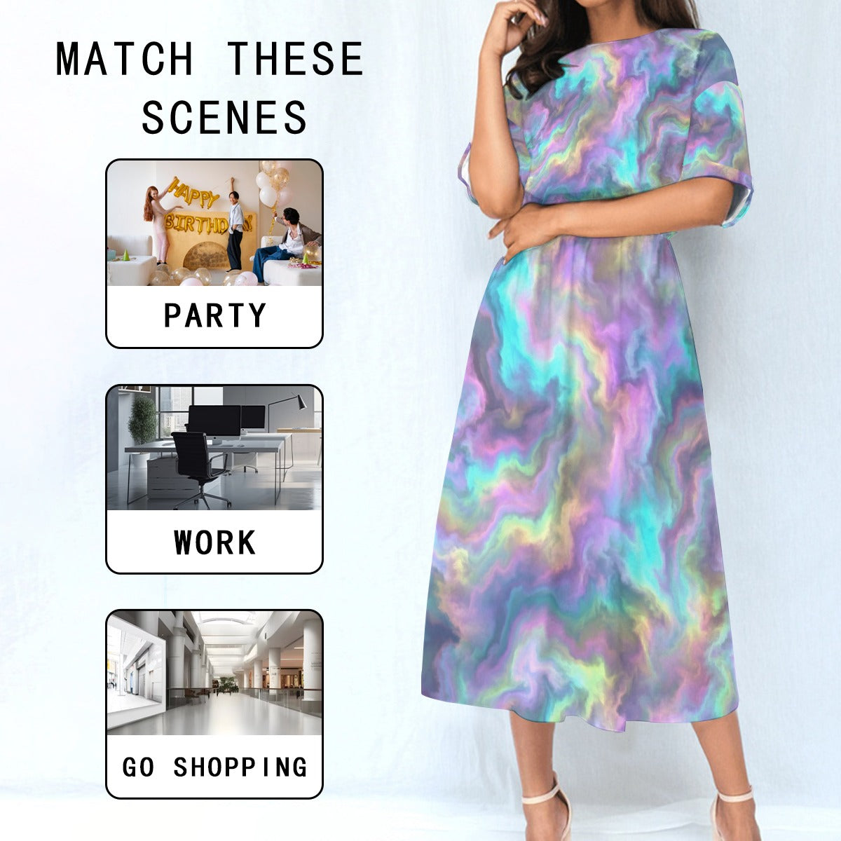 Women's Elastic Waist Dress