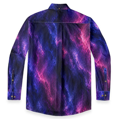 Men's Casual Lapel Long Sleeve Shirt|125GSM Cotton