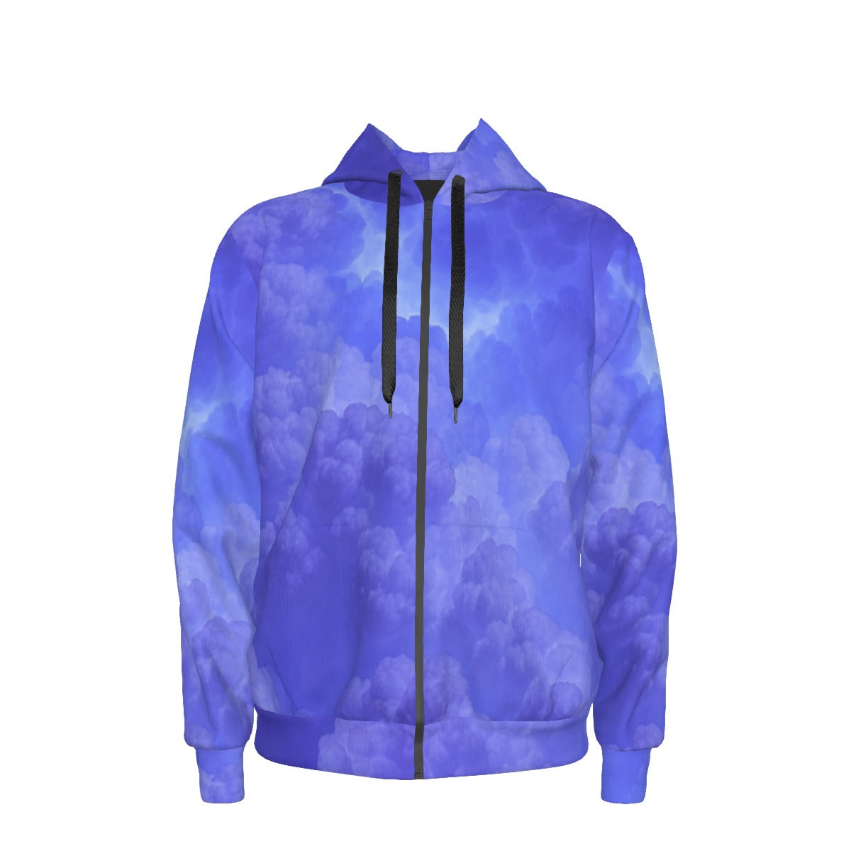 Unisex Zipper Hoodie With Black Lining