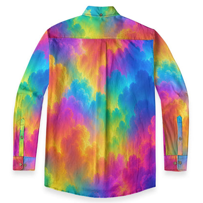 Men's Casual Lapel Long Sleeve Shirt|125GSM Cotton