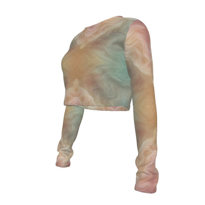 Women's Round Neck Crop Top T-Shirt