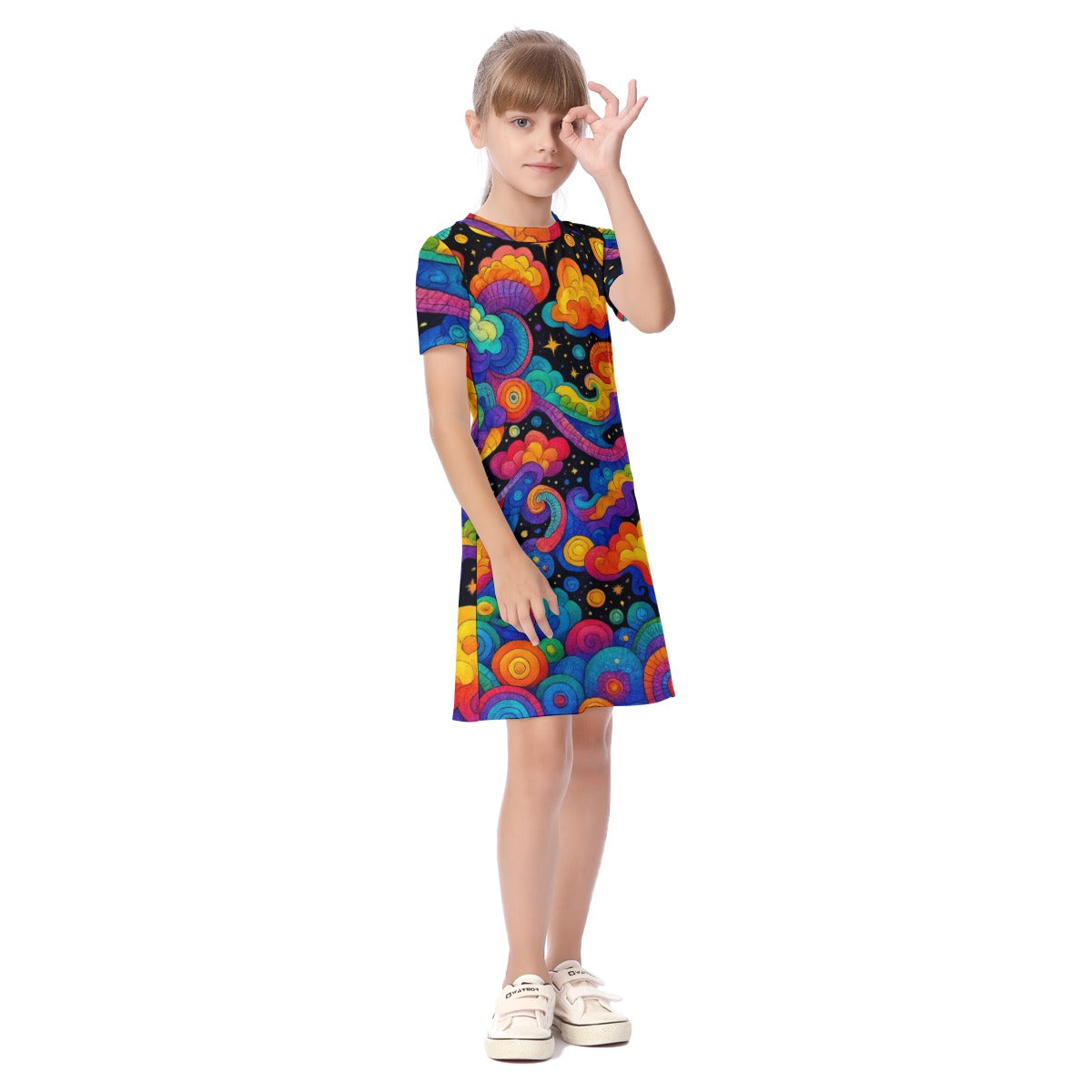 Unisex Kid's Short Sleeve Dress