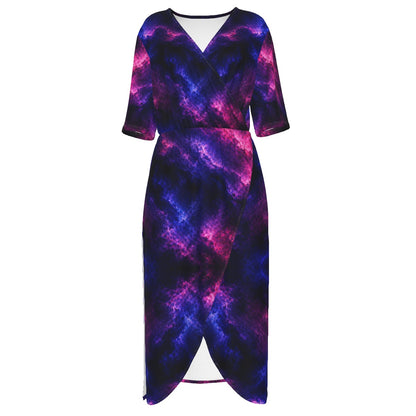 Women's Short Sleeve V-neck Dress