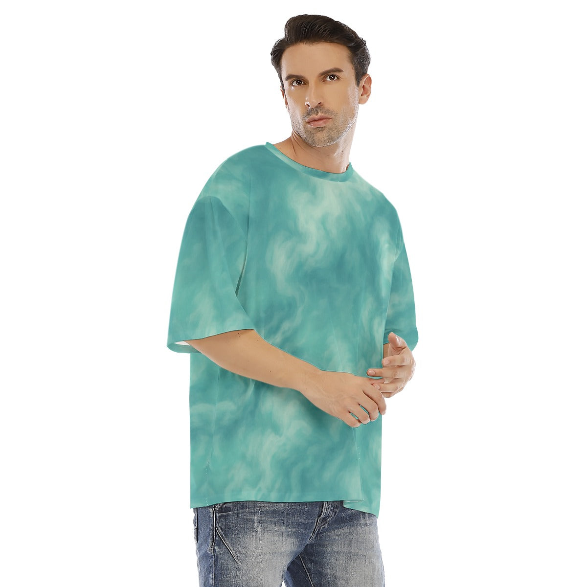 Men's Drop Shoulder T-shirt With Short Sleeve
