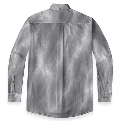 Men's Casual Lapel Long Sleeve Shirt|125GSM Cotton