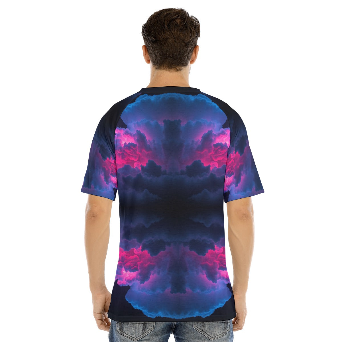 Men's Raglan Sleeve T-shirt With Button Closure