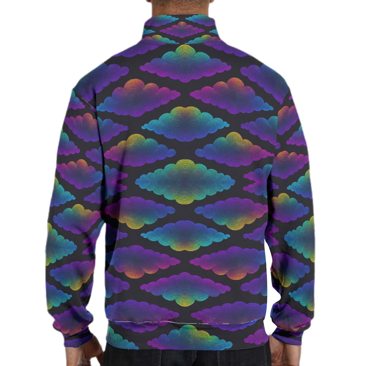 Men's Hidden Half-Zip Placket Hoodie