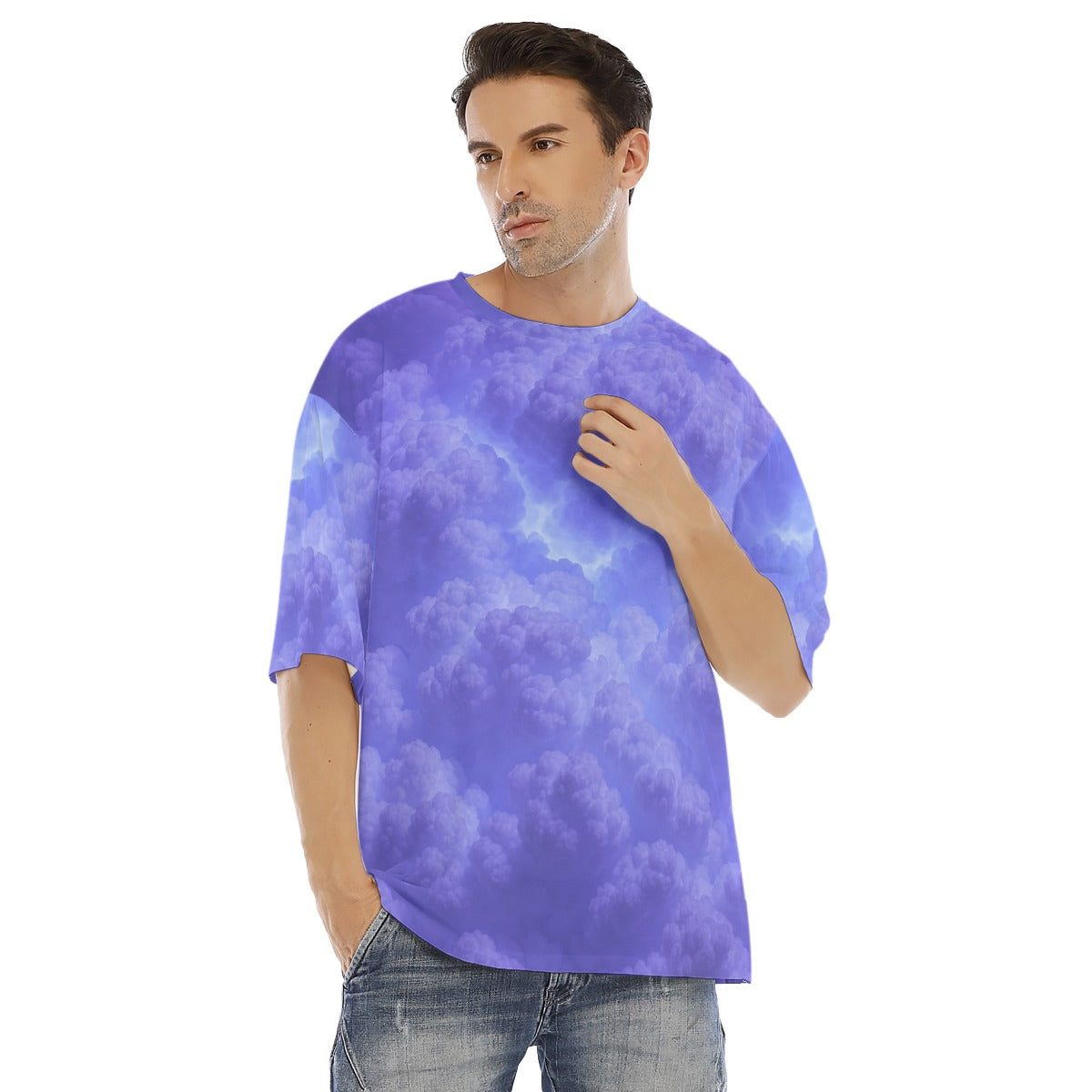 Men's Drop Shoulder T-shirt With Short Sleeve