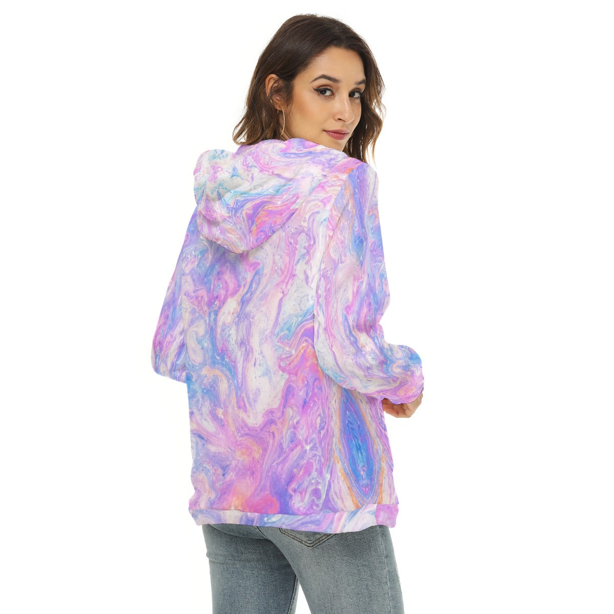 Women’s Borg-Fleece Half-Zip Hoodie - view 4