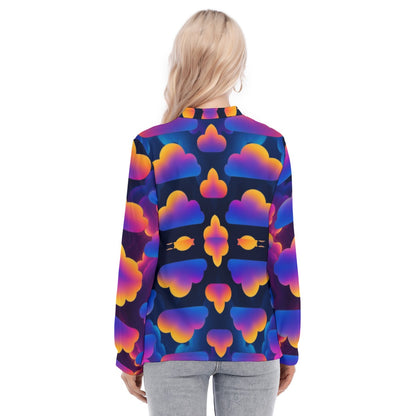 Women's Long Sleeve Blouse With Button Closure