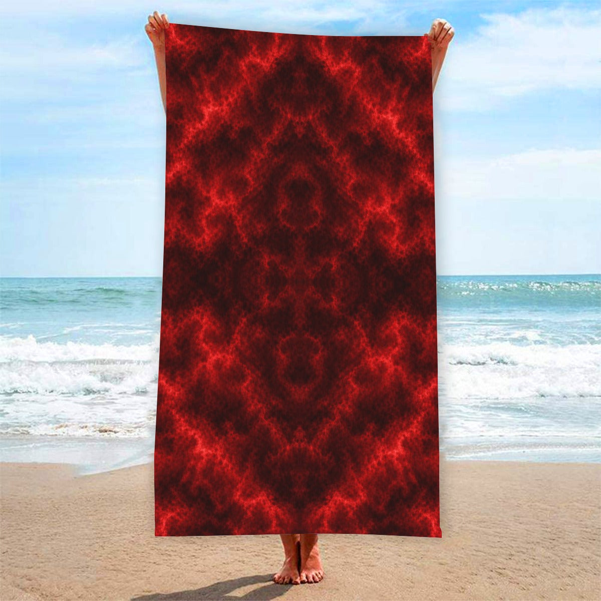 Adult Beach towel Vertical Style Printed in USA|320GSM