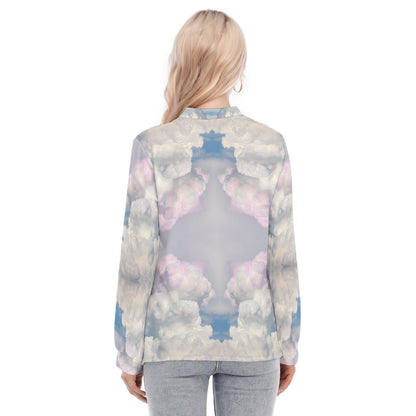 Women's Long Sleeve Blouse With Button Closure