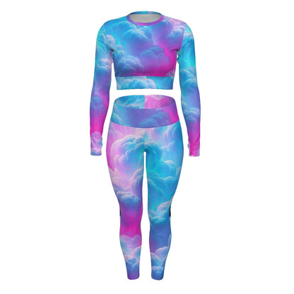 Women's Sport Set With Backless Top And Leggings